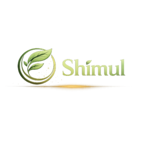 Shimul official logo with green leaf symbol and premium gold typography